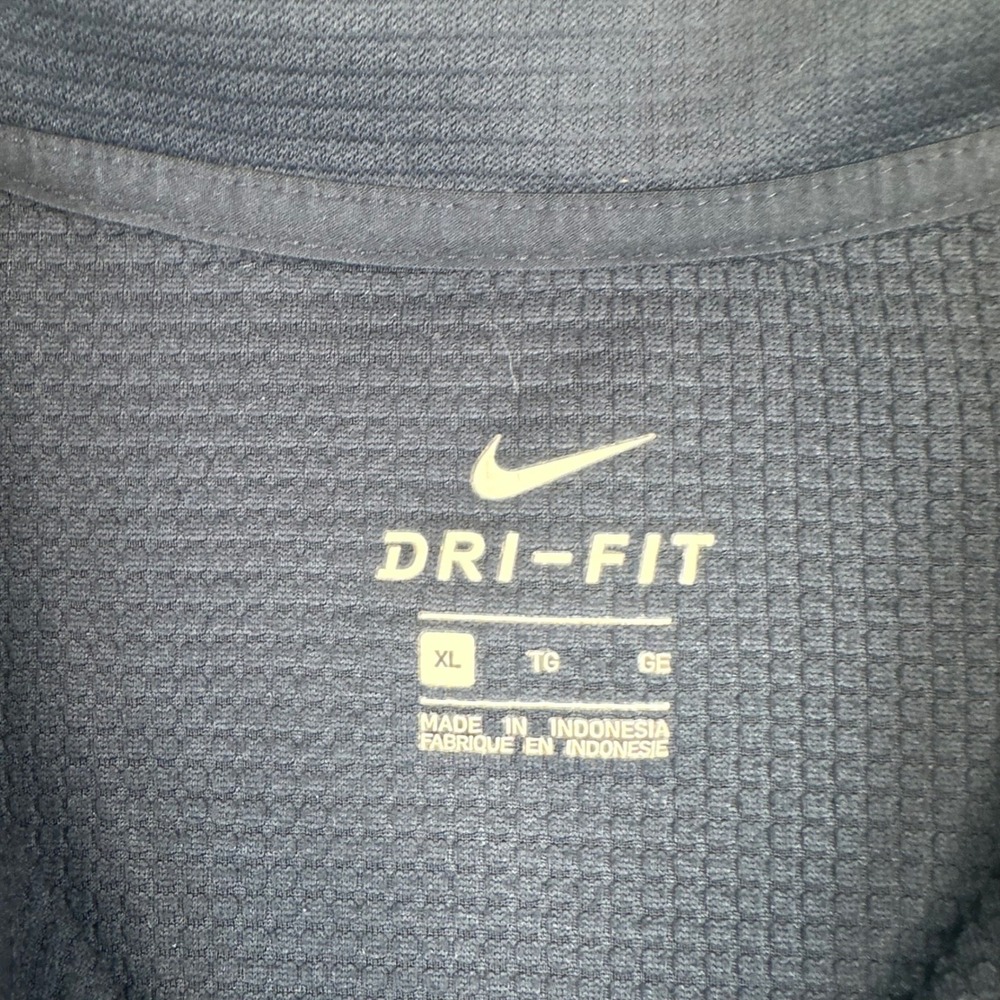 Nike Dri-FIT Dallas Cowboys Mens XL Quarter Zip Pullover Navy Blue NFL Training - Picture 3 of 8